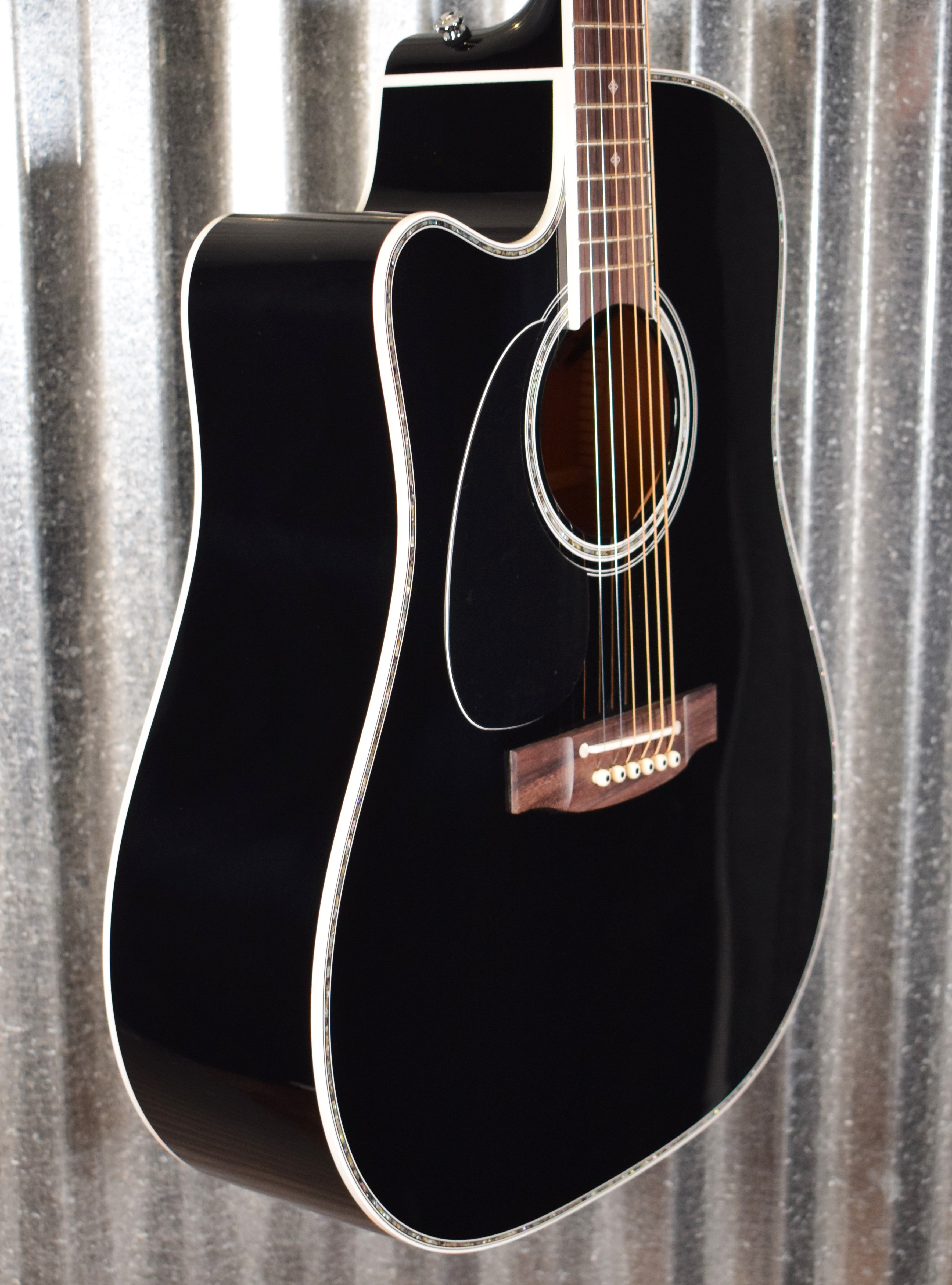 Takamine EF341DLX Deluxe Black Acoustic Electric Left Hand Guitar Japan &  Case EF341DLXLH #1062