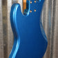 G&L USA Fullerton Deluxe JB 4 String Jazz Bass Lake Placid Blue & Case #7010