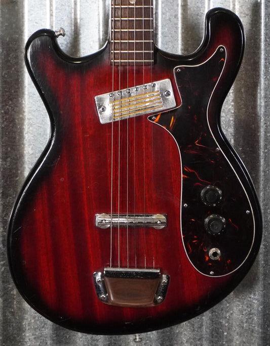 Teisco Prestige Vintage Japan Guitar Dark Cherry Burst Used