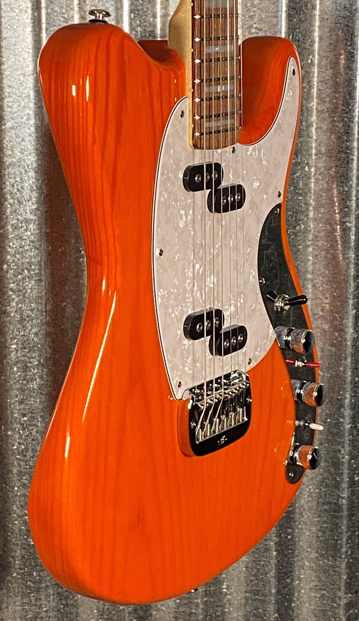 G&L USA CLF Espada Clear Orange Guitar & Case Demo #6181