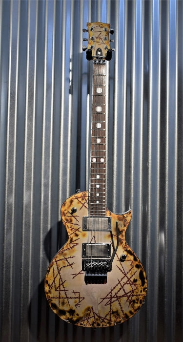 ESP E-II RZK-II Burnt EC Richard Z Kruspe Rammstein EMG Guitar & Case Japan #4173