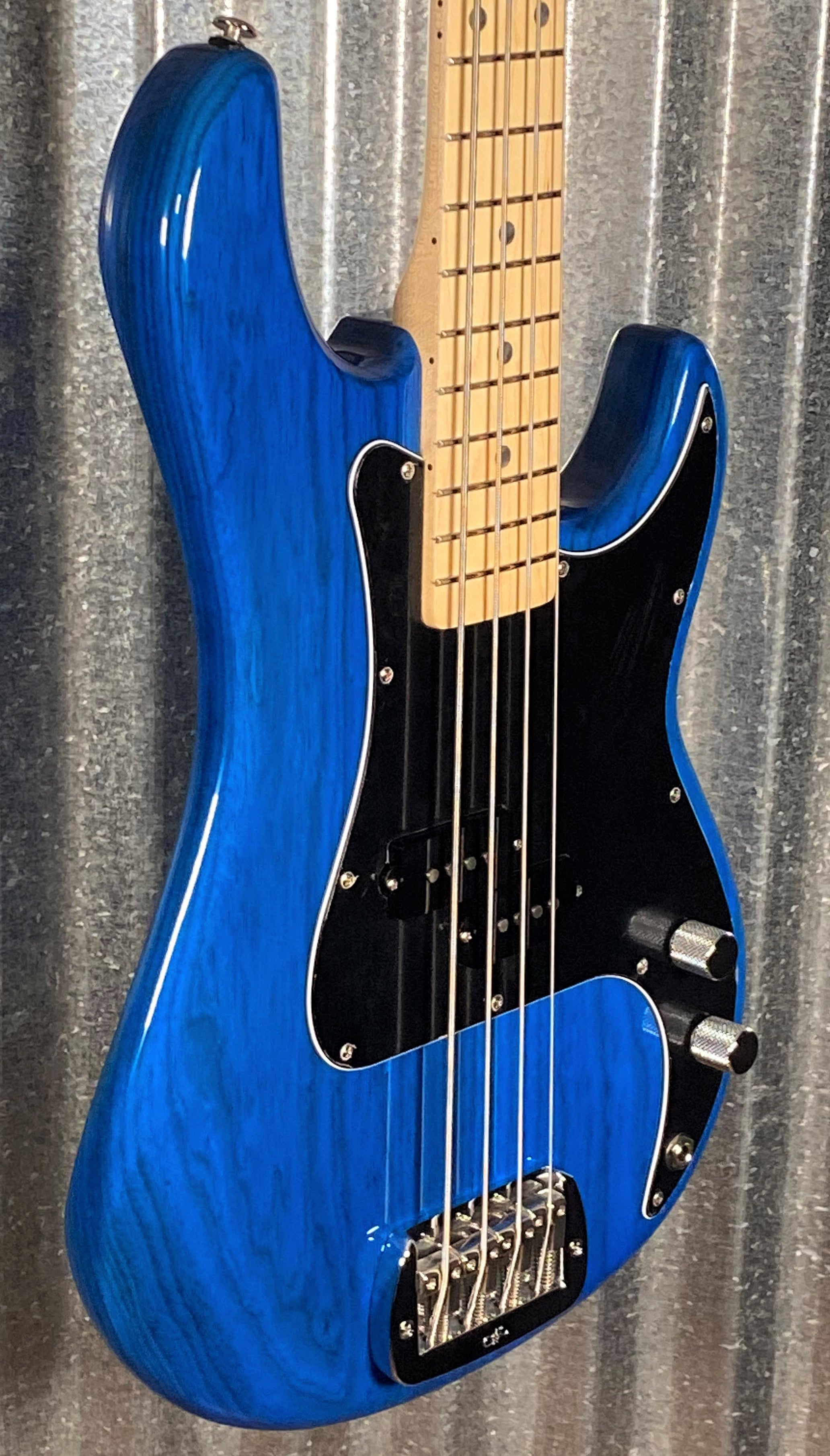 G&L USA LB-100 Clear Blue 4 String Bass & Case #6291