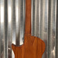 ESP LTD TL-6 Thinline Acoustic Electric Guitar Tiger Eye & Case TL6QMTEB #1076