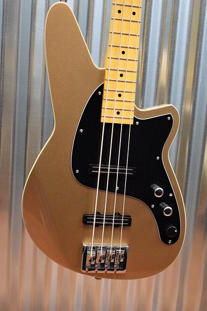 Reverend Guitars Justice 4 String Jazz Bass Lakeshore Gold  Demo & Case #8654