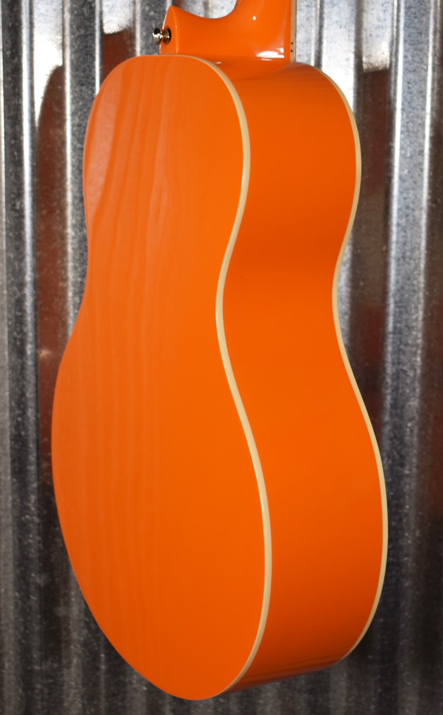 Ortega RGA-ORG Gaucho Nylon String Parlor Guitar Orange Guitar & Bag #0034