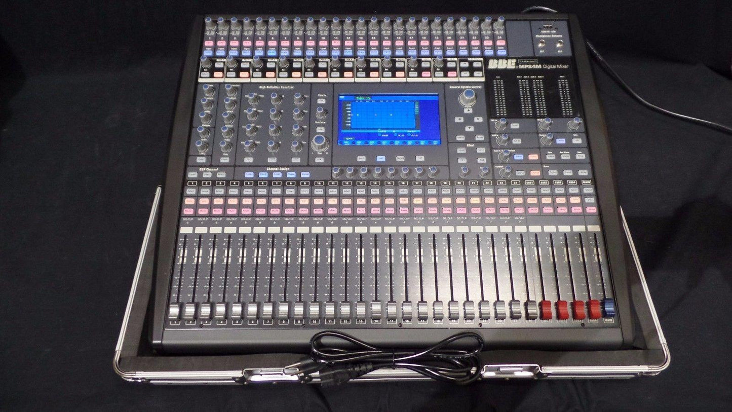 BBE MP24M 24 Channel Digital Mixer with USB, AES/EBU Card and DIrect I/O & Case