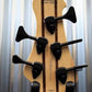ESP LTD Stream-1005 5 String Flame Top Neck Through Honey Natural Bass & Case #9