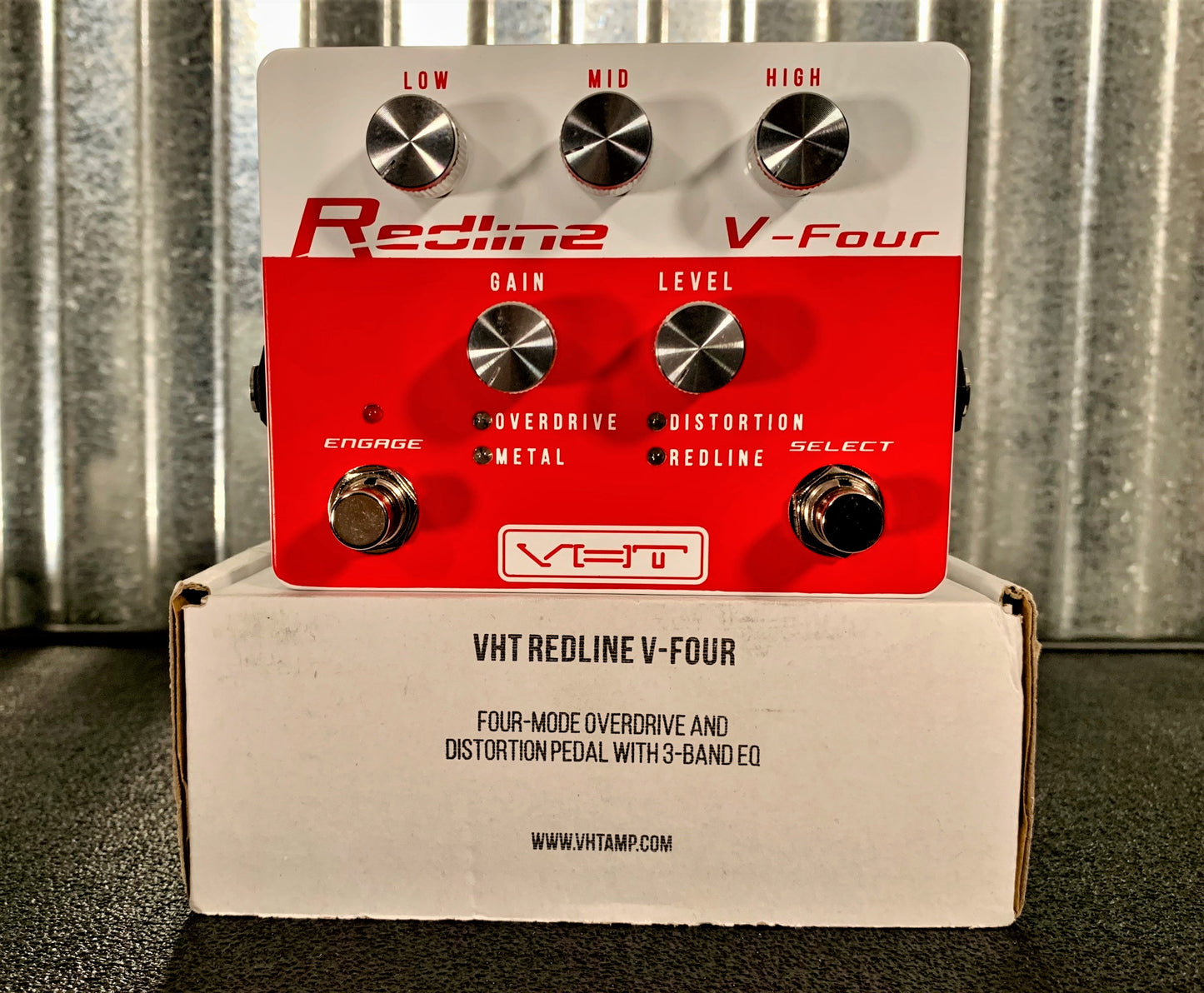 VHT Redline V4 Four Mode Distortion Guitar Effect Pedal AV-RL-V4