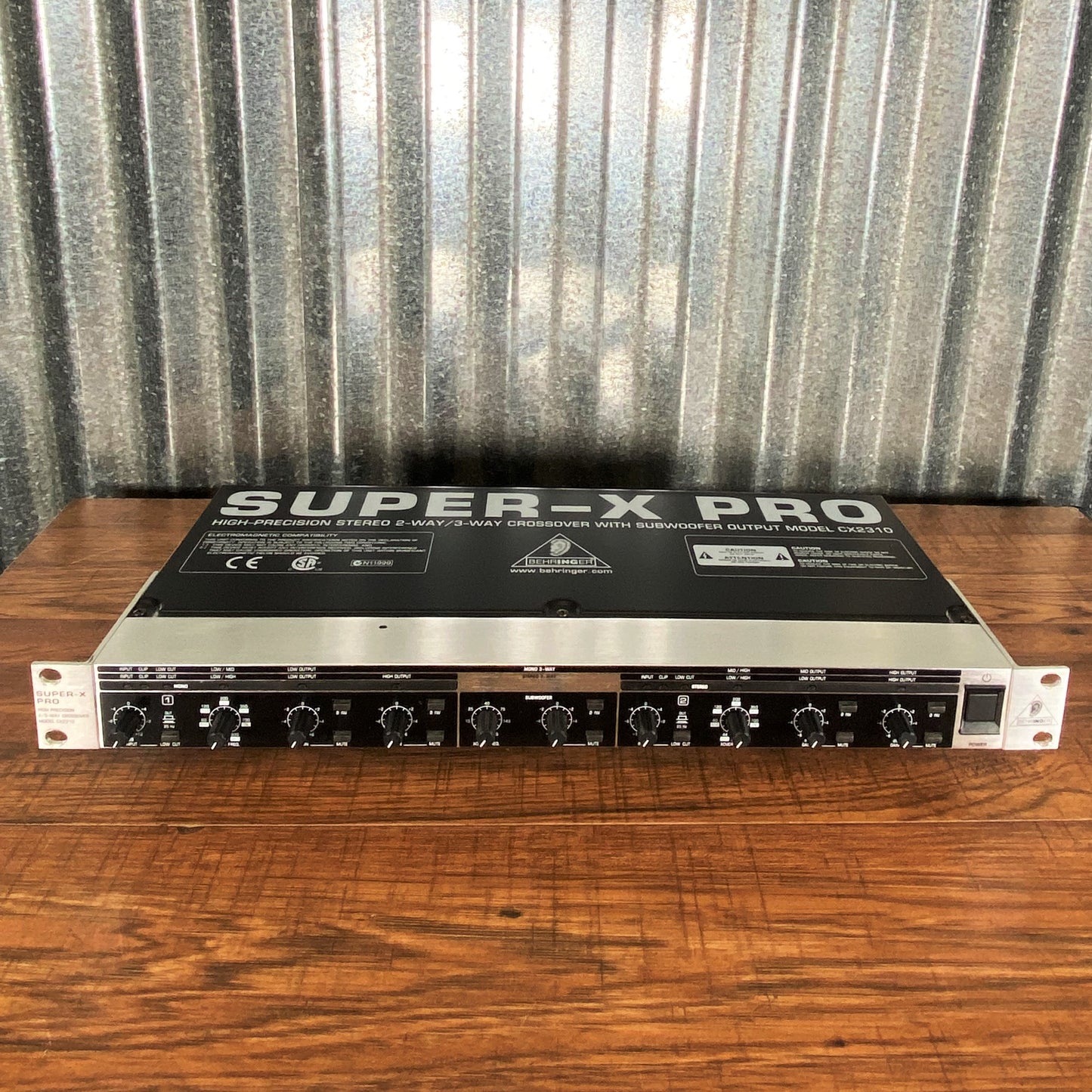 Behringer CX2310 Super Pro X 2 Way Stereo 3 Way Mono Crossover Used