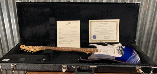 G&L Guitars USA Fullerton Deluxe S-500 Blueburst Guitar & Case 2019 #5030