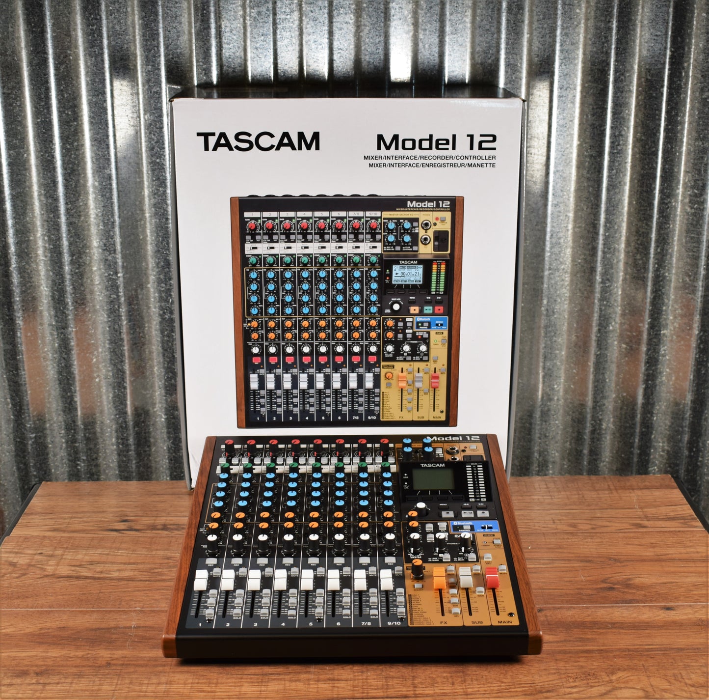 Tascam Model 12 Mixer USB Audio Interface Recorder Controller B Stock