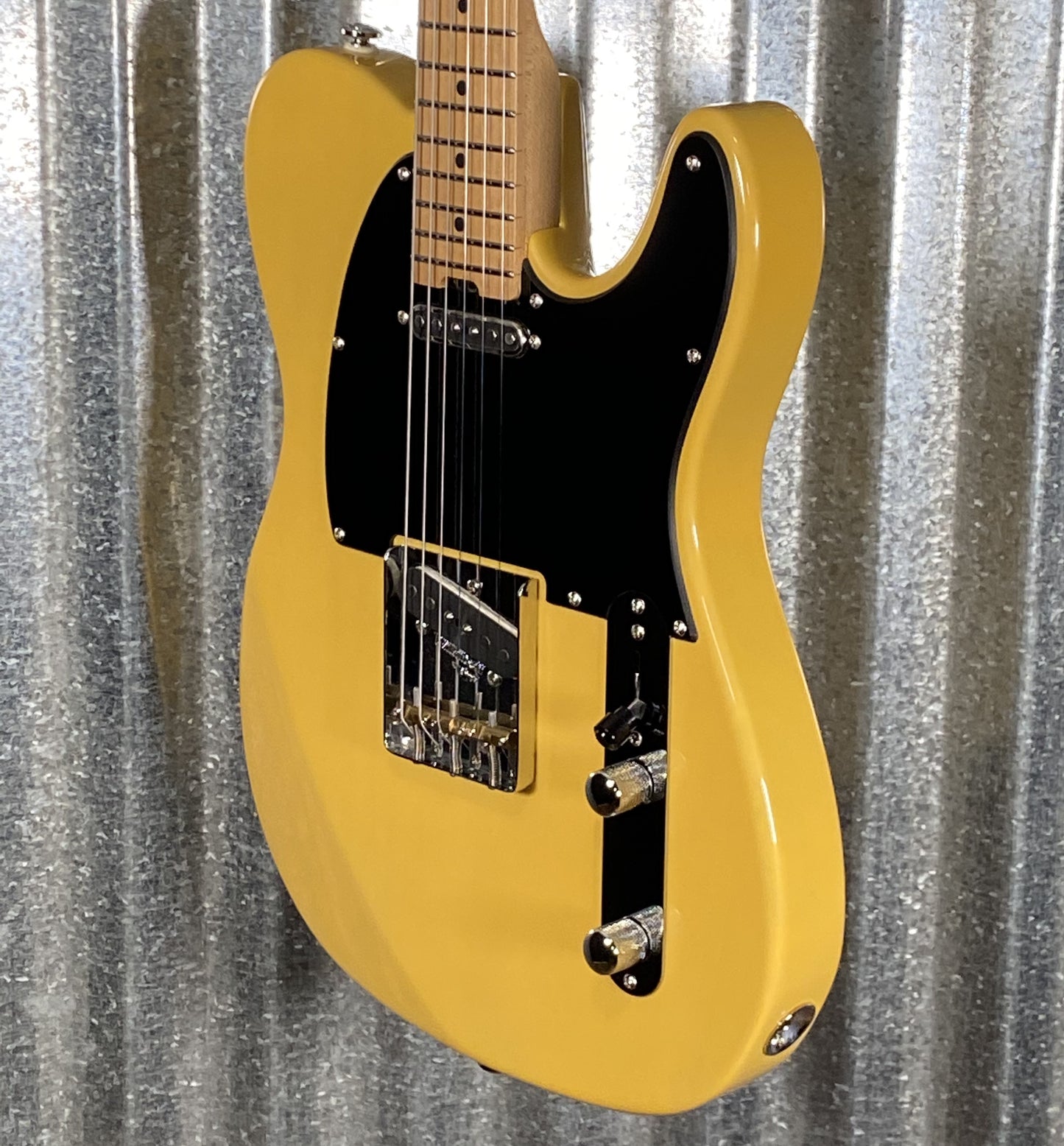 Musi Virgo Classic Telecaster Empire Yellow Guitar #0497 Used