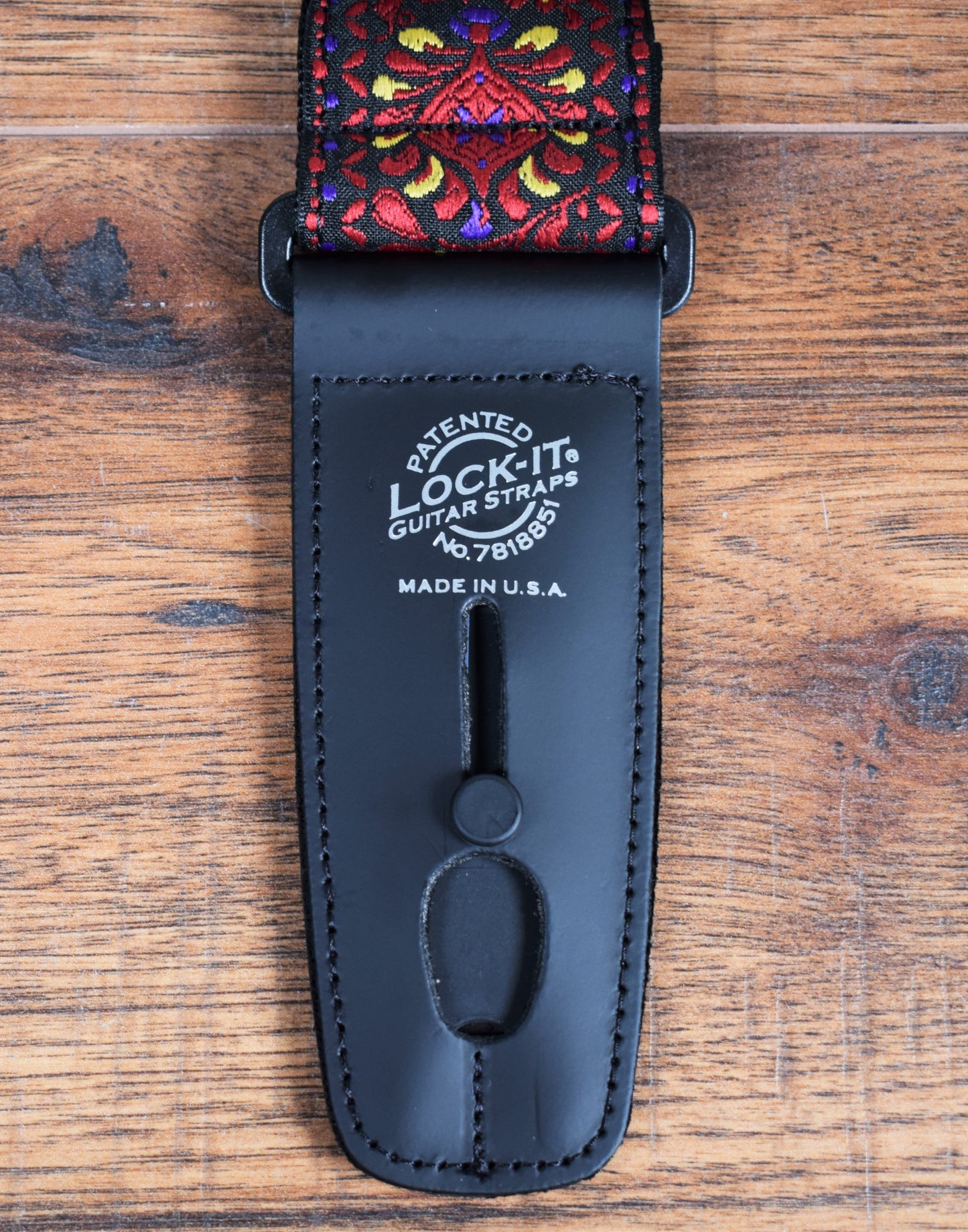 LOCK-It Straps Retro Vintage Series 2" Moroccan Twist Guitar Bass Straplock Strap 061 MT