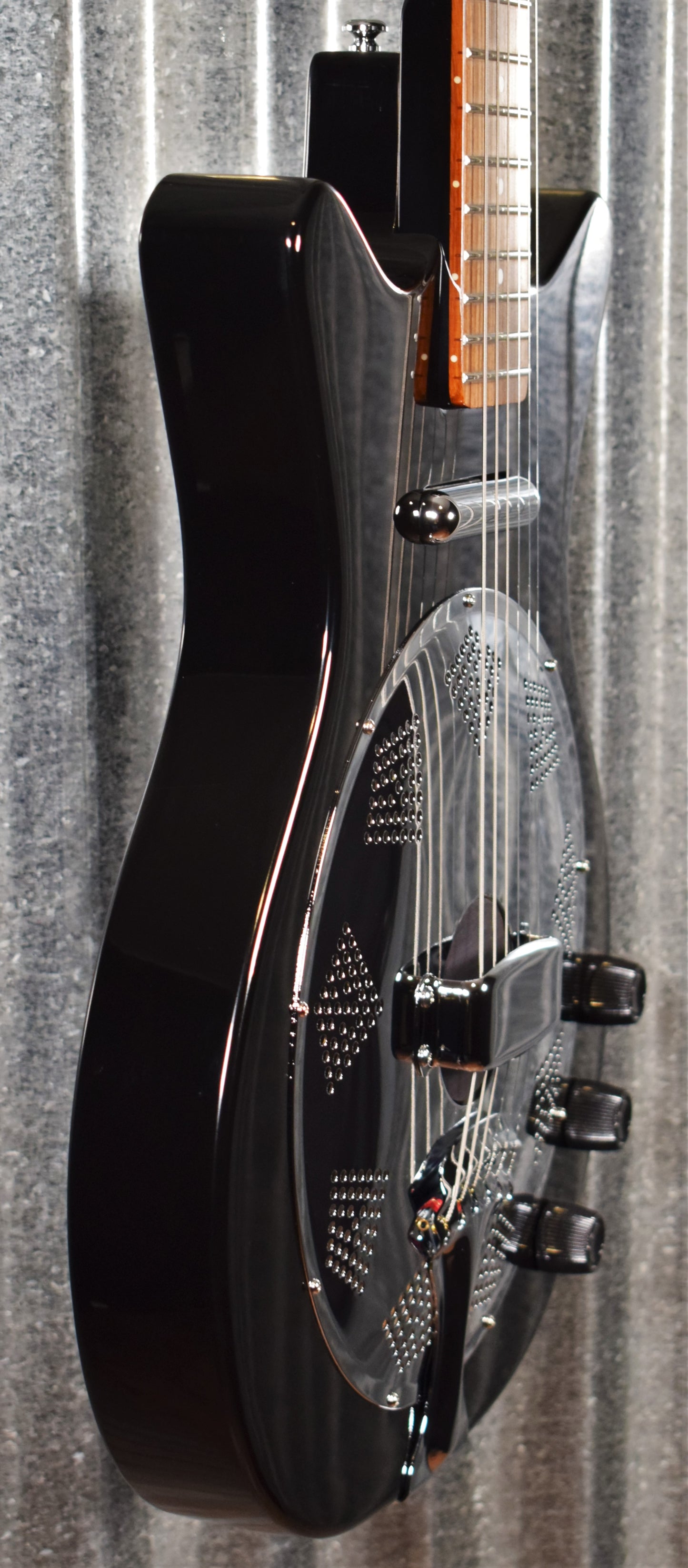 Danelectro  '59 Resonator Black Vintage Style Electric Guitar #6410 Demo