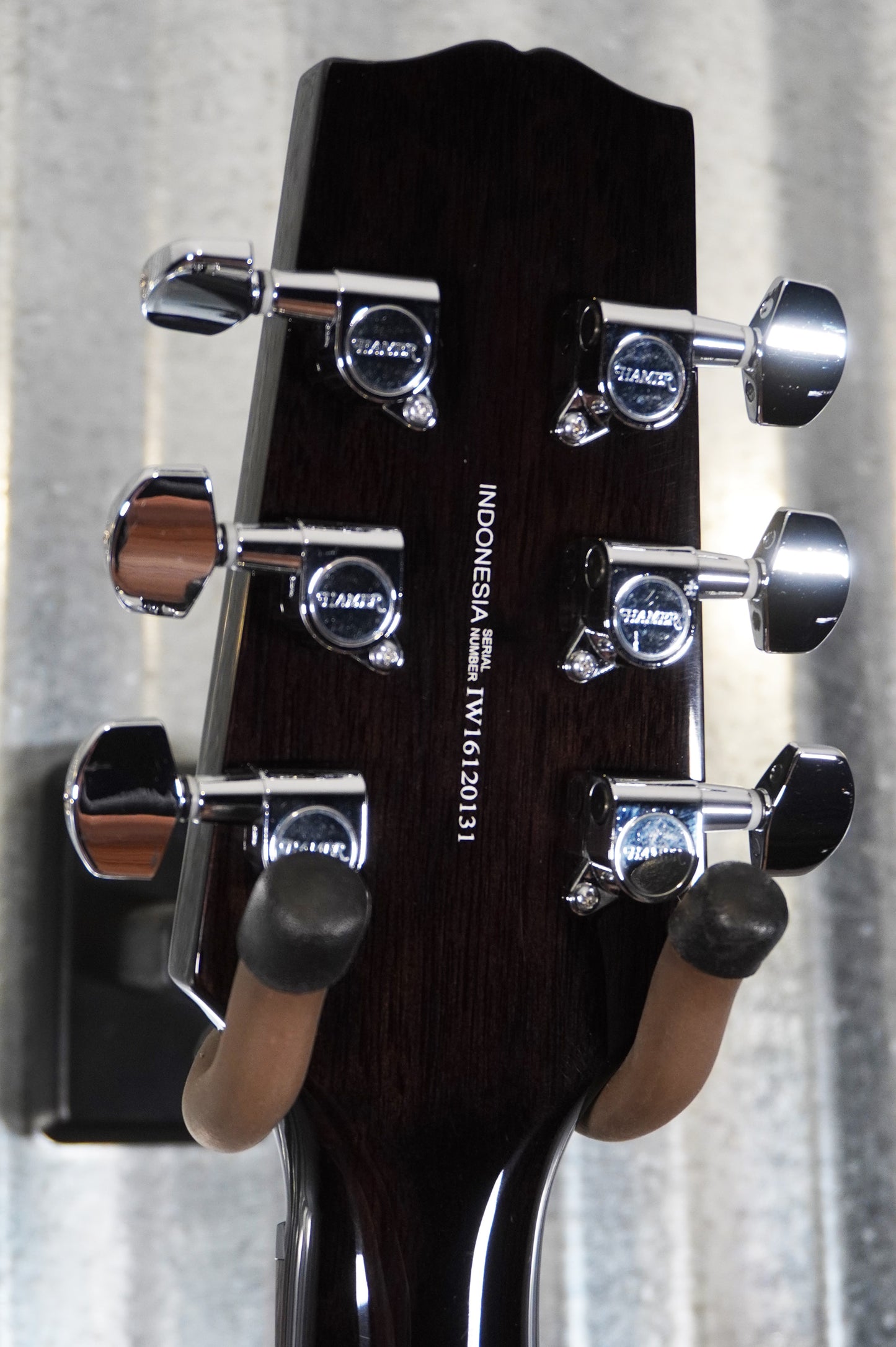 Hamer Archtop Flame Trans Black Double Cut Guitar SATF-TBK #0131