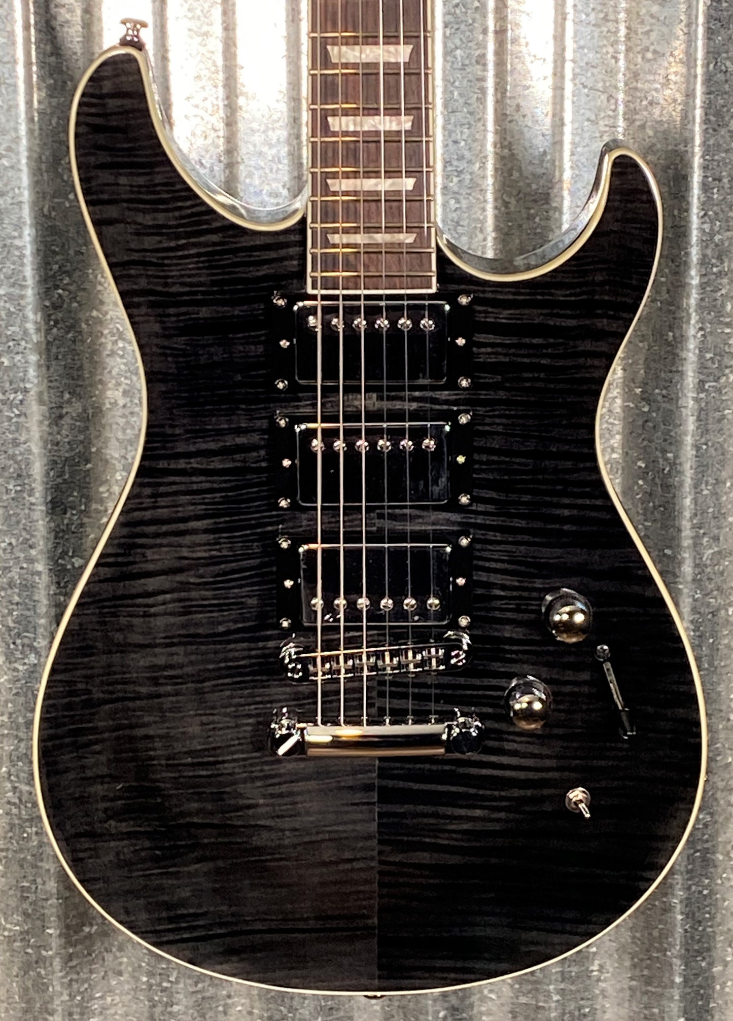 G&L Tribute Ascari GTS HB3 Transparent Black Guitar #1079 Used