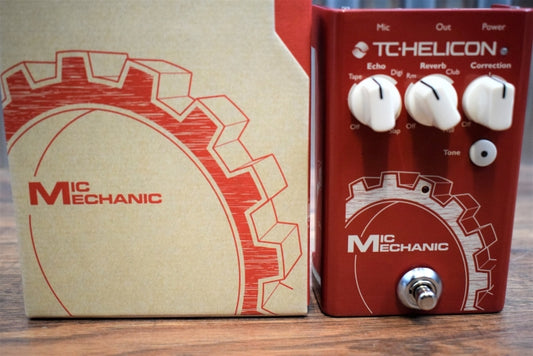 TC Helicon Mic Mechanic 2 Reverb Echo Pitch Correction Vocal Effect Pedal Demo