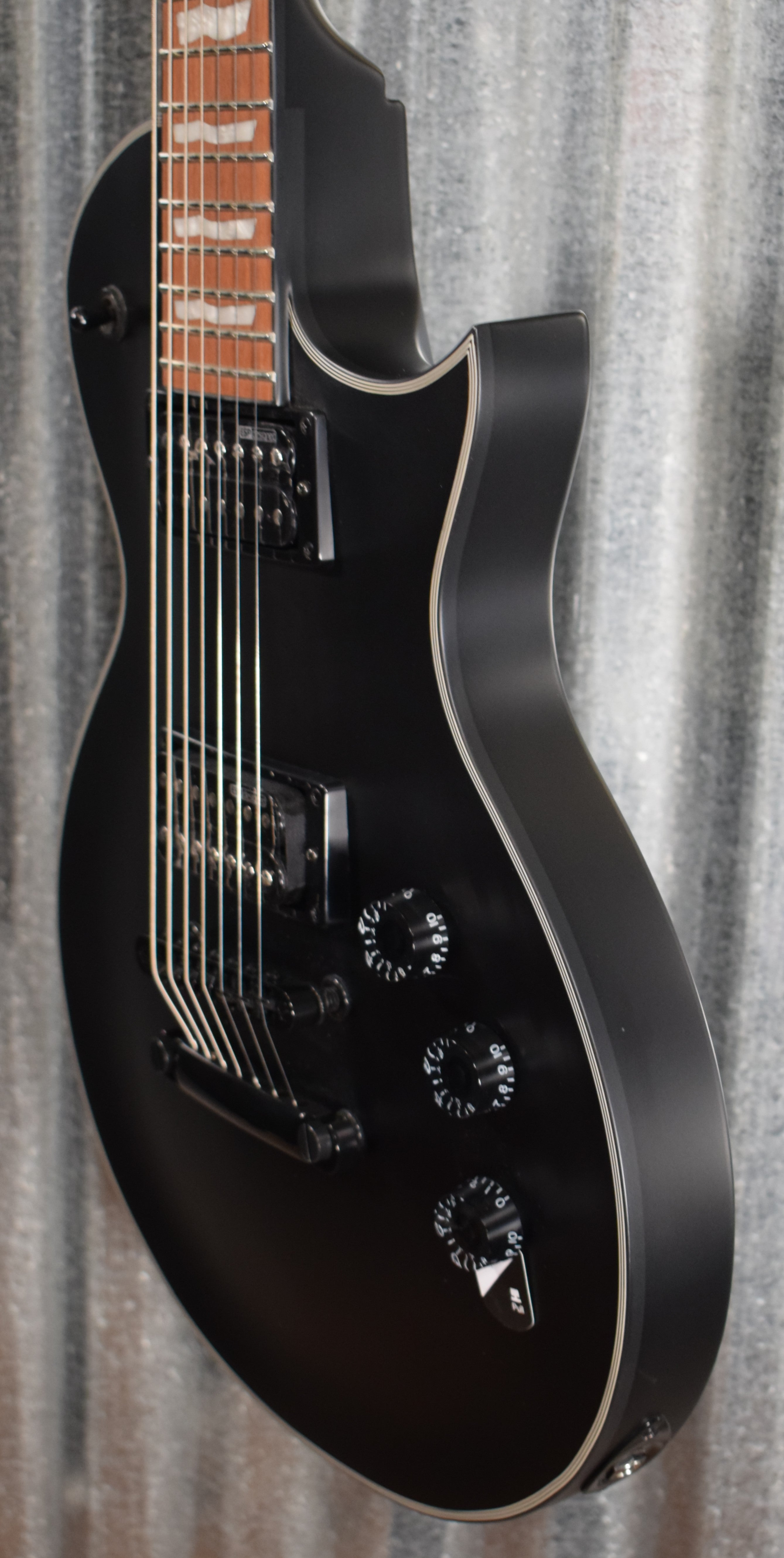 ESP LTD EC-257 Seven String Black Satin Guitar LEC257BLKS