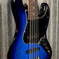 G&L USA JB-5 Blueburst 5 String Jazz Bass Rosewood Satin Neck & Case JB5 #1080