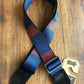 Levy's MP2TC-001 2" Adjustable Print Poly Guitar & Bass Strap Black Red Blue