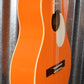 Ortega RGA-ORG Gaucho Acoustic Nylon String Parlor Orange Guitar & Bag #0039
