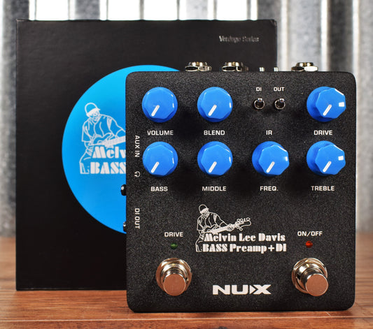 NUX NBP-5 Melvin Lee Davis Bass Preamp DI Cabinet Emulation & Tone Editing Effect Pedal
