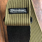 Dunlop D2701OL Olive Ribbed Cotton Guitar & Bass Strap Green