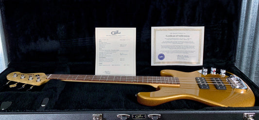 G&L USA CLF Research L2000 Pharaoh Gold 4 String Bass & Case L-2000 2018 #0108