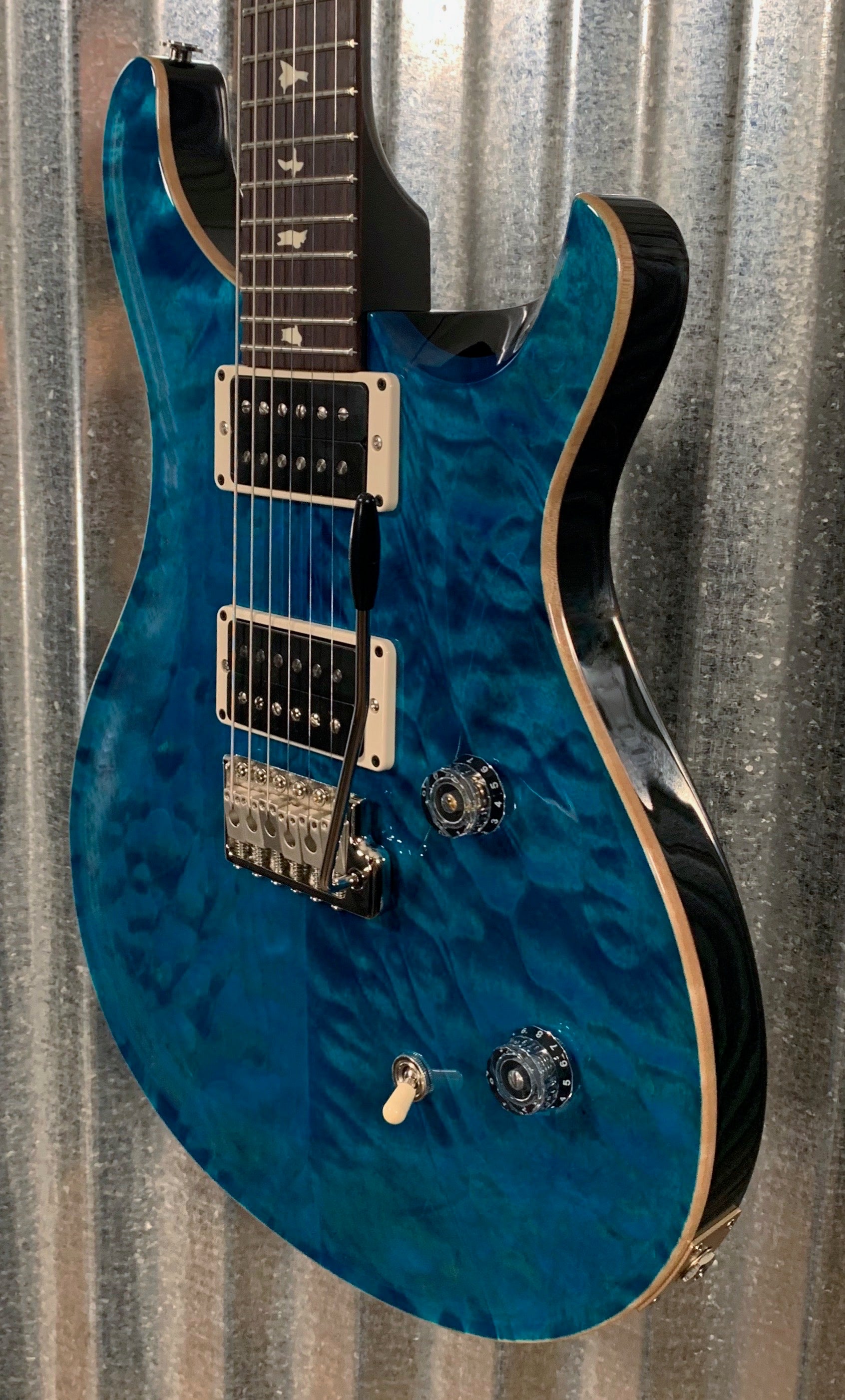 PRS Paul Reed Smith USA CE 24 Quilt Top Blue Matteo Guitar & Bag 2019