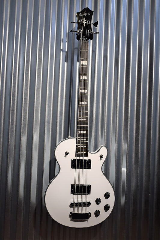 Hagstrom Swede Bass SWEB-WHT Gloss White Bass Guitar #0079 Demo
