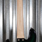 G&L USA JB-5 Greenburst 5 String Jazz Bass Rosewood Satin Neck & Case #7059