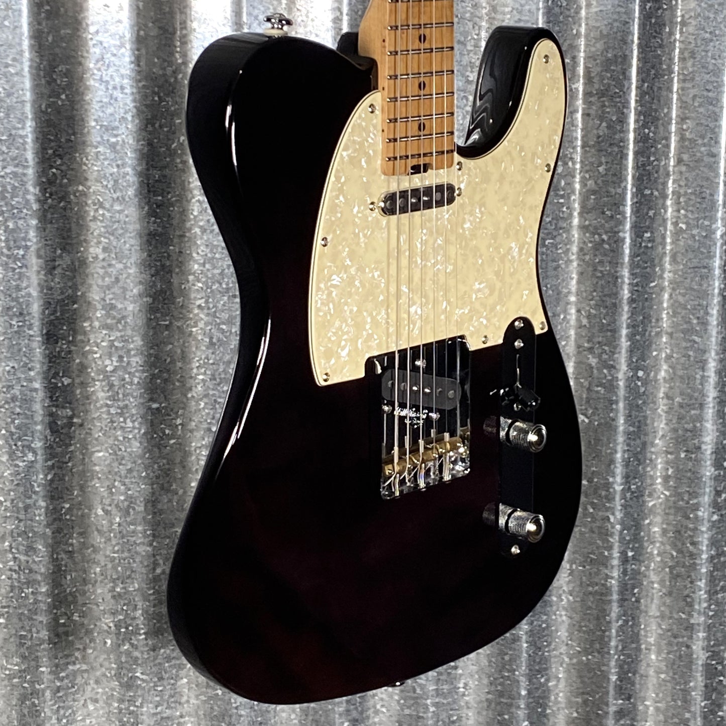 Musi Virgo Classic Telecaster Transparent Black Guitar #0286 Used