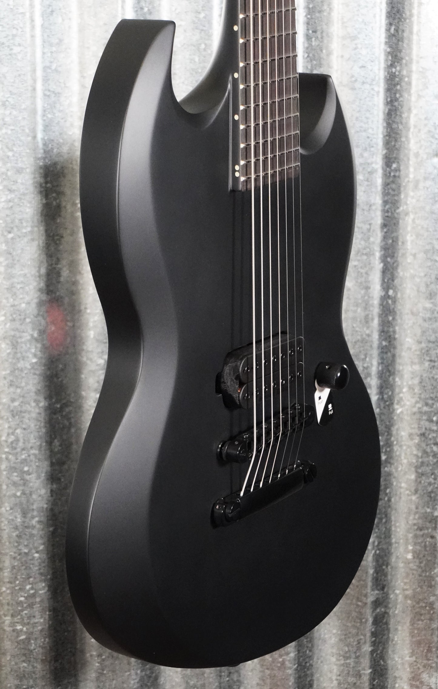 ESP LTD Viper 7 Baritone Black Metal Guitar LVIPER7BBKMBLKS #1026