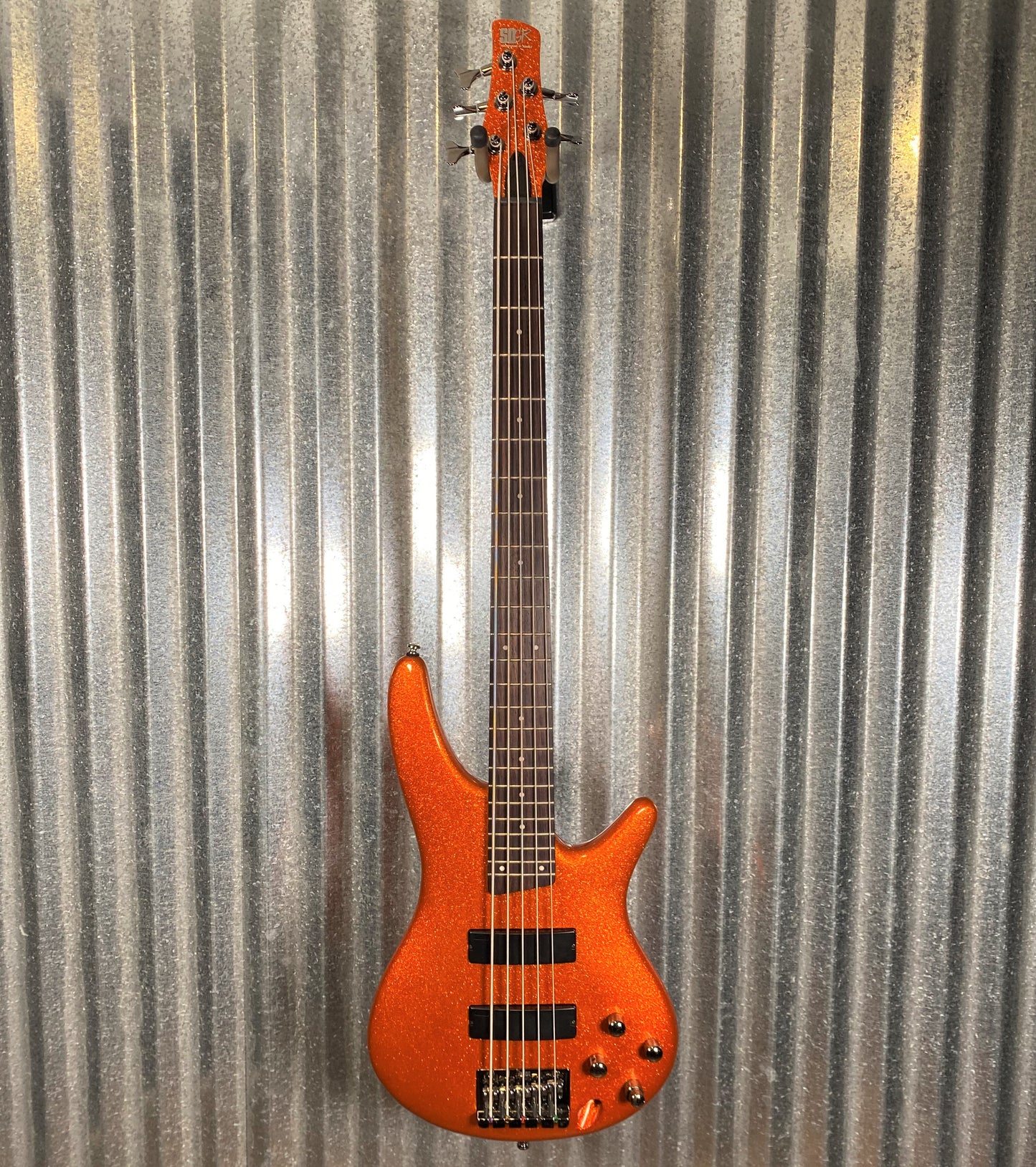 Ibanez SR305 Orange Metallic 5 String Active Bass #2104 Used