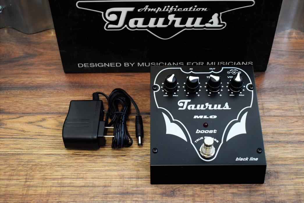 Taurus Amplification MLO BL Boost EQ Bass & Guitar Effect Pedal & AC Adapter
