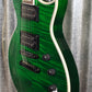 ESP LTD EC-1000 Flame See Thru Green Seymour Duncan Guitar LEC1000FMSTG #0417