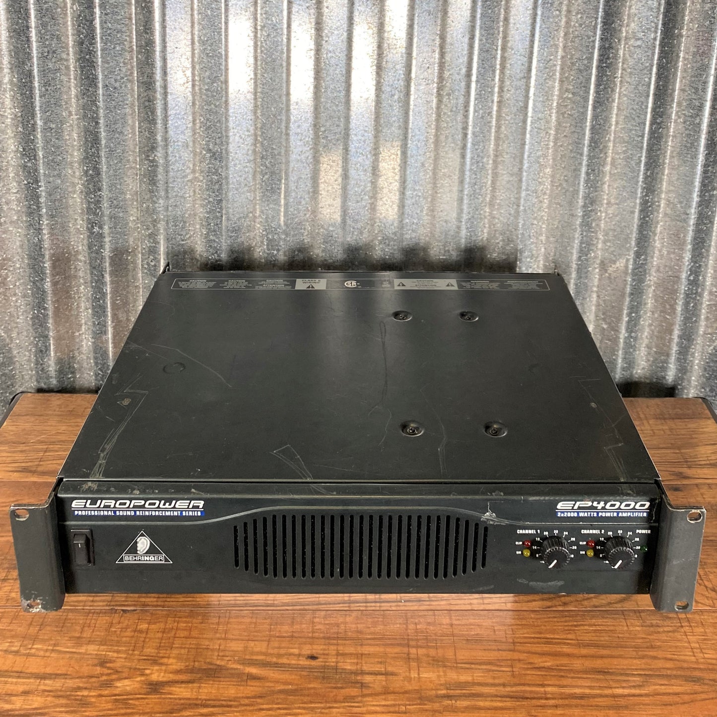 Behringer Europower EP4000 4000 Watt Two Channel Rackmountable Power Amplifier Used