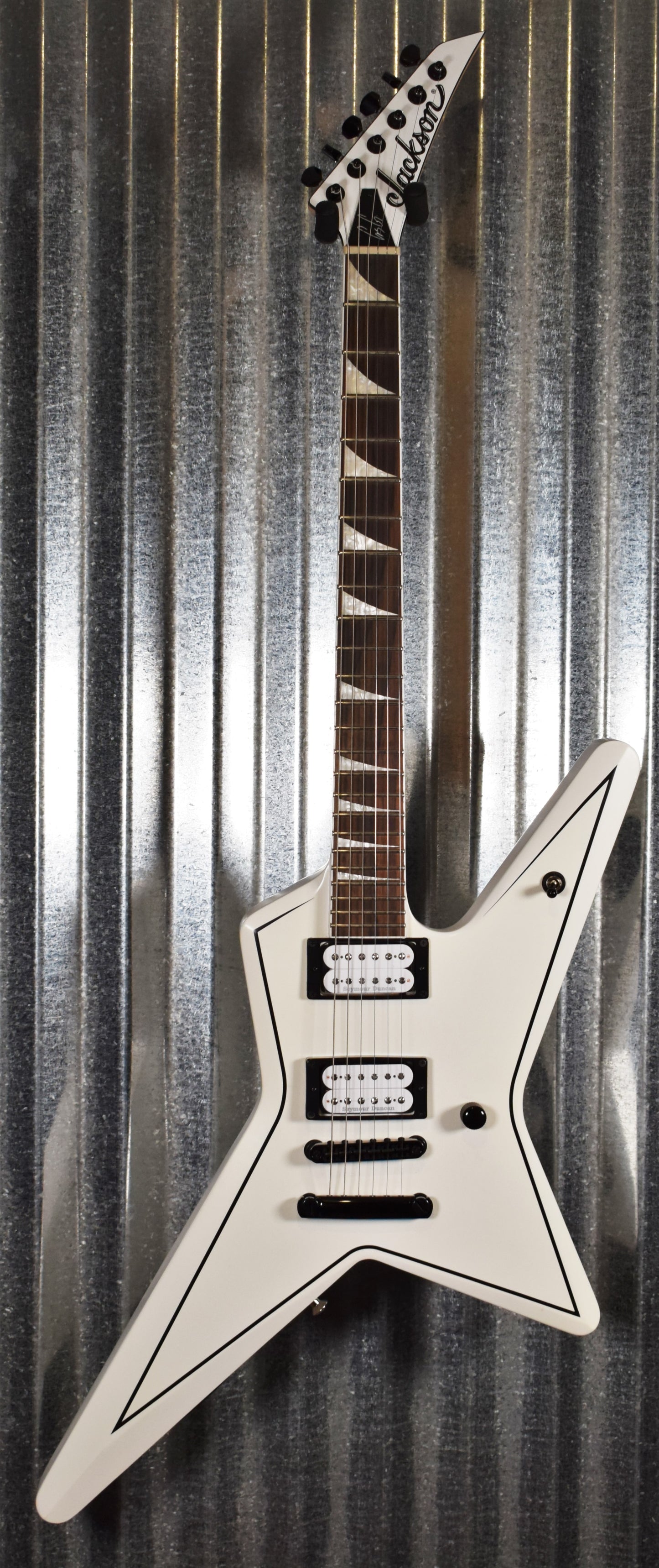 Jackson X Series Gus G Signature Star Satin White Seymour Duncan Guitar Used