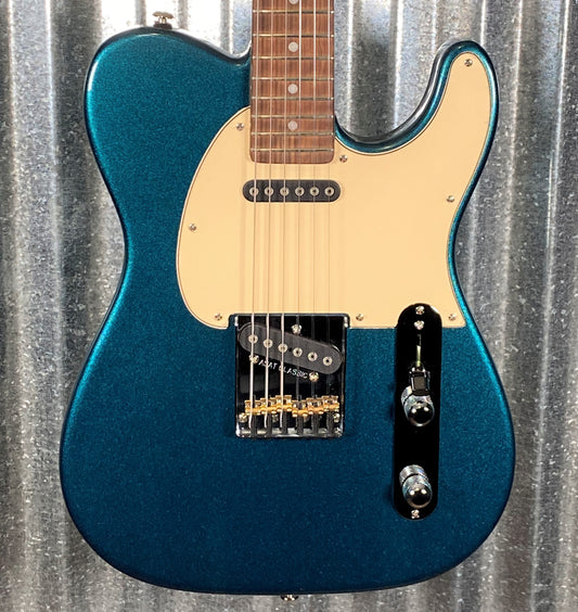 G&L USA 2023 Custom ASAT Classic Emerald Blue Metallic Guitar & Bag #1206 Used