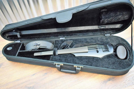 NS Design NXT 4 String Electric Violin Satin Black Finish & Case #1000