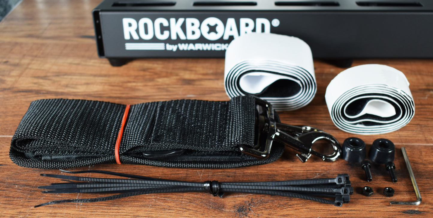 Warwick Rockboard Duo 2.1 B Guitar Effect Pedalboard & Gig Bag