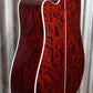 Takamine JJ325SRC-12 String John Jorgenson Gloss Red Acoustic Electric Guitar & Case #0218