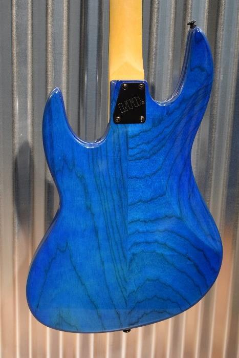 ESP LTD LPT4BLKAQ Pancho Tomaselli Signature Black Aqua 4 String Bass #170