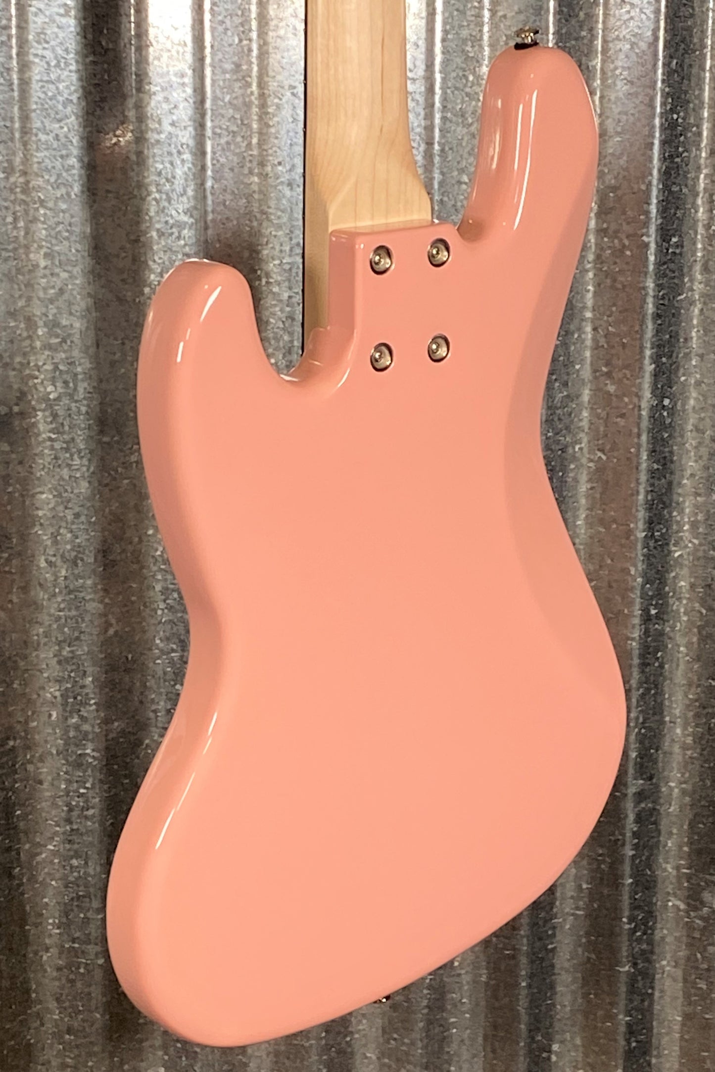 G&L USA JB-5 5 String Jazz Bass Shell Pink & Case JB5 #0031