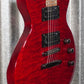 ESP LTD EC-100QM See-Thru Black Cherry Guitar #3557 Used