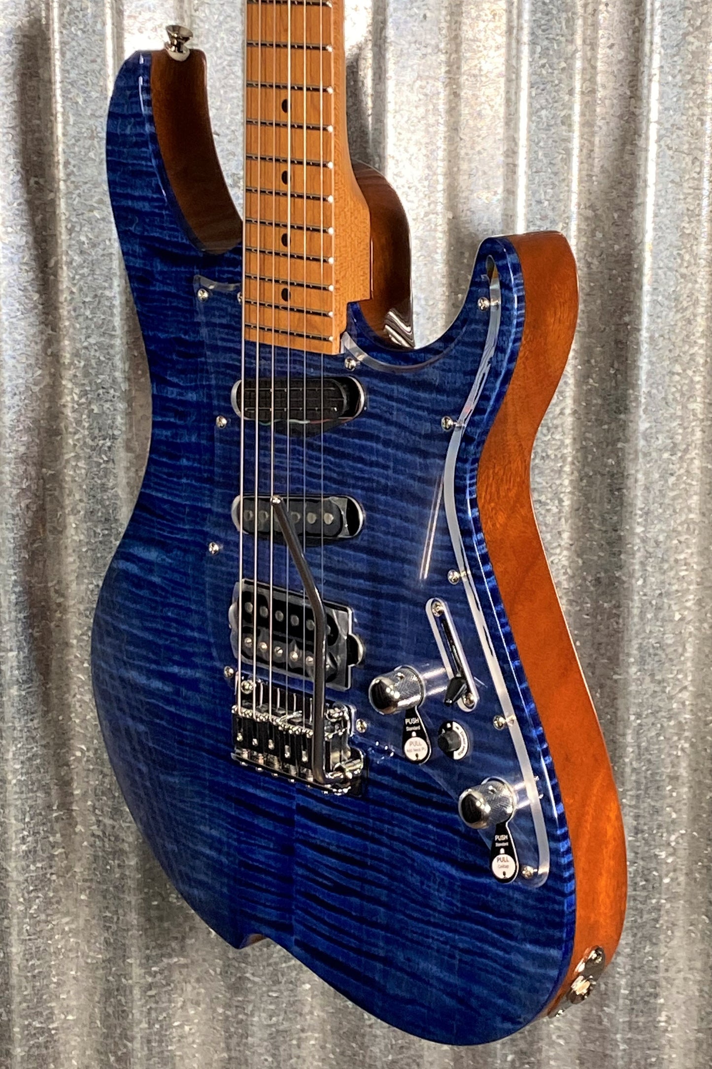 Vola OZ RV TNC SBL Sapphire Blue Gloss Guitar & Case #7074