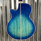 Takamine TSP178AC SBB Thinline Acoustic Electric Flame Blue Burst & Case Japan #0447 Used
