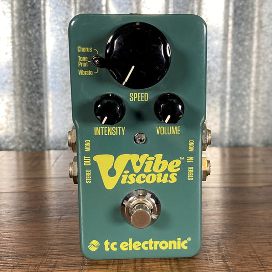 TC Electronic Viscous Vibe Uni-Vibe Tone Print Guitar Effect Pedal Used