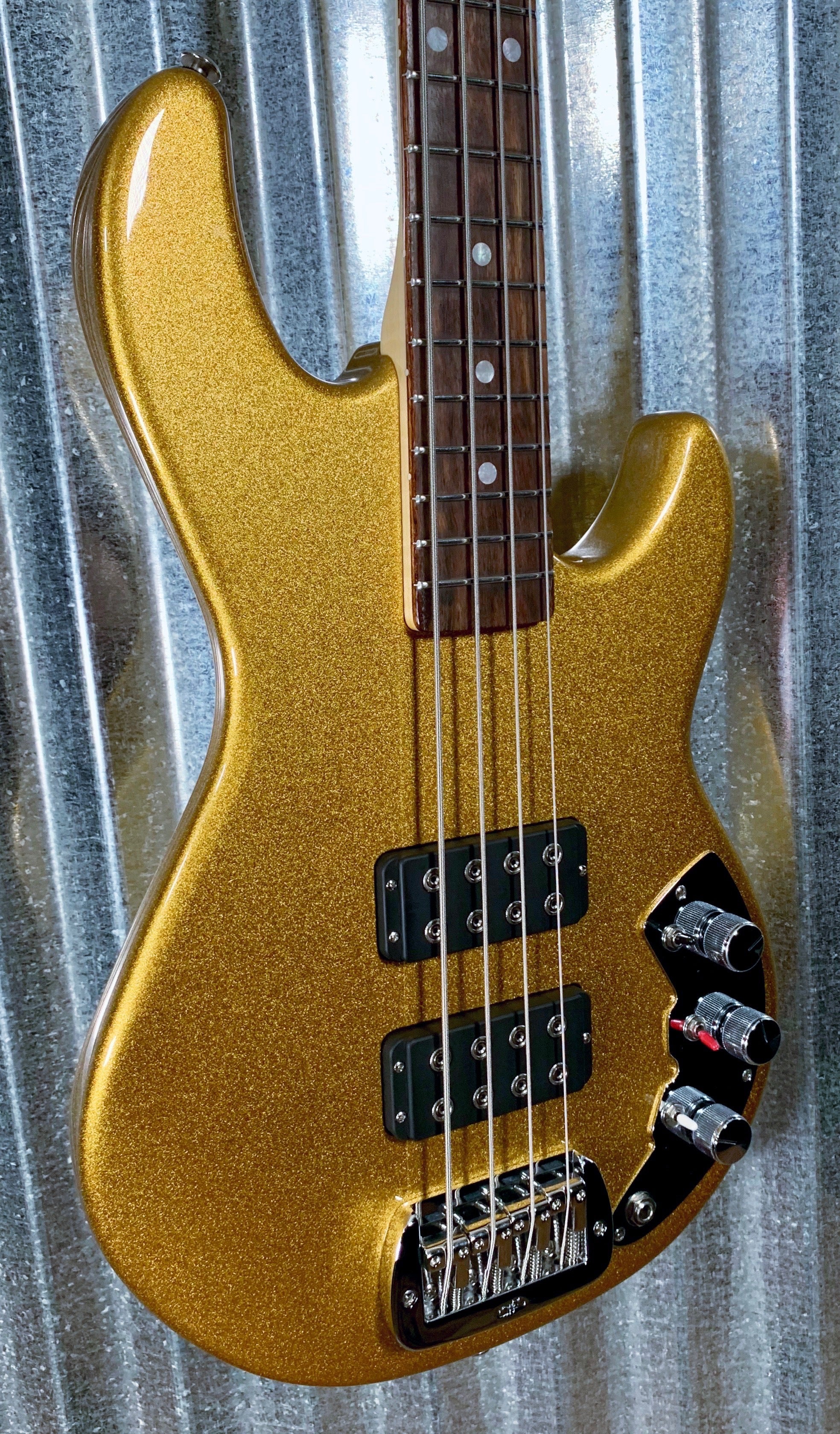 G&L USA CLF Research L2000 Pharaoh Gold 4 String Bass & Case L-2000 20 –  Specialty Traders