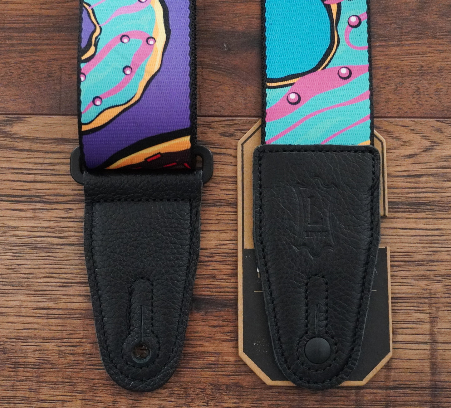Levy's MPD2-120 2” Polyester Guitar Bass Strap with Sprinkled & Glazed Donuts Motif